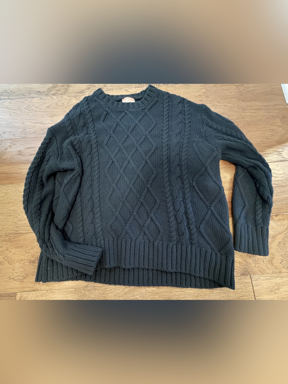 Show Me Your MuMu Cable-Knit Day to Day Sweater 100% Cotton Oversized Small